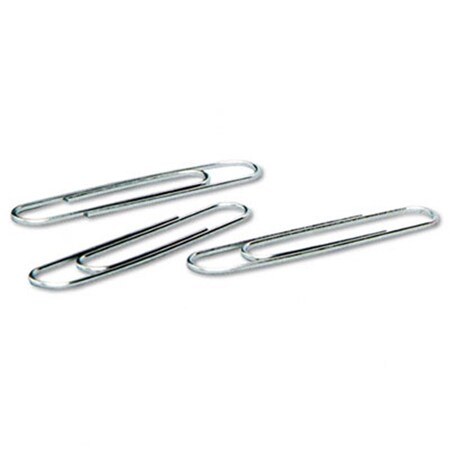 Made-To-Stick Smooth Economy Paper Clips Steel Wire Jumbo Silver 100/Bx 10 Bx/Pk, 100PK MA40426